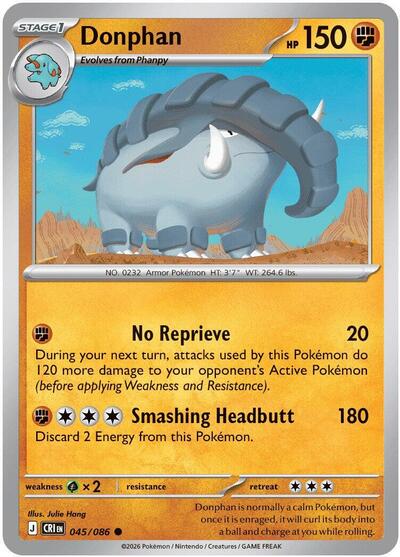 Mega Evolution Chaos Rising - 045/086 Donphan Common
