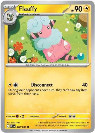 Mega Evolution Chaos Rising - 028/086 Flaaffy Common