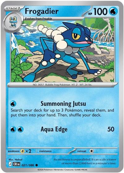 Mega Evolution Chaos Rising - 021/086 Frogadier Common