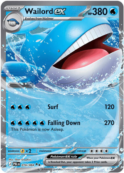 Mega Evolution Pitch Black - 016/084 Wailord ex Double Rare