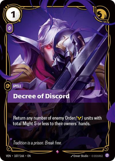 Vendetta - 107/166 Decree of Discord Rare