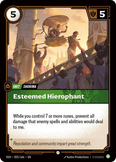 Vendetta - 025/166 Esteemed Hierophant Common