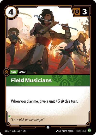 Vendetta - 026/166 Field Musicians Common