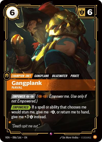 Vendetta - 086/166 Gangplank Rare
