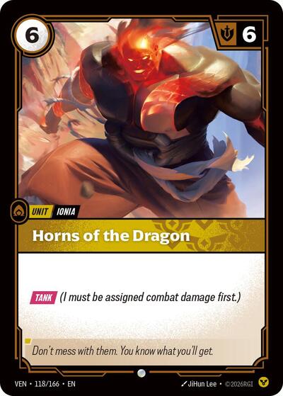 Vendetta - 118/166 Horns of the Dragon Common