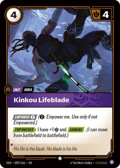 Vendetta - 093/166 Kinkou Lifeblade Common