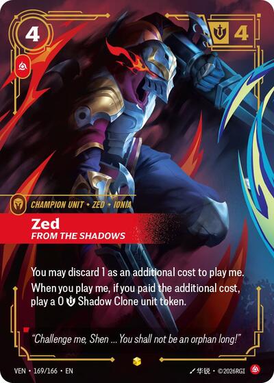 Vendetta - 169/166 Zed Showcase