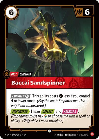 Vendetta - 001/166 Baccai Sandspinner Common