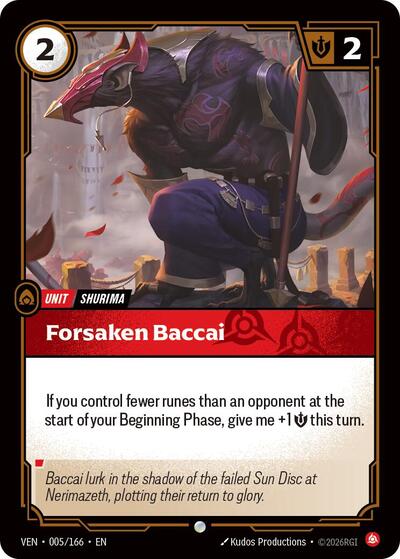 Vendetta - 005/166 Forsaken Baccai Common