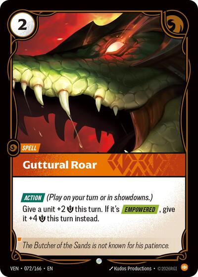 Vendetta - 072/166 Guttural Roar Common