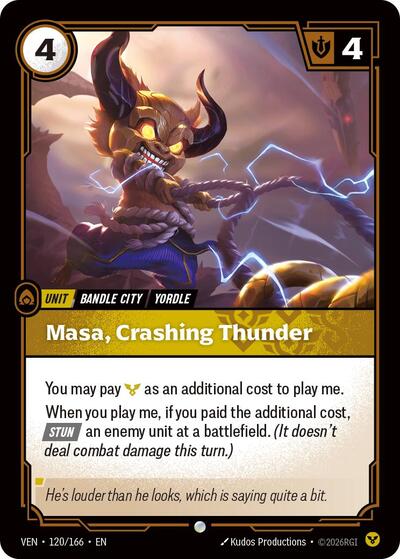 Vendetta - 120/166 Masa, Crashing Thunder Common