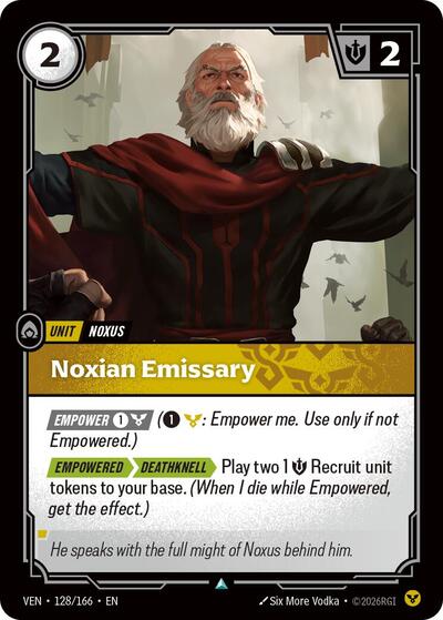 Vendetta - 128/166 Noxian Emissary Uncommon