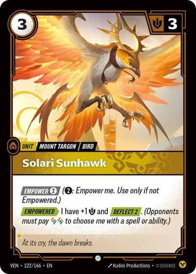 Vendetta - 122/166 Solari Sunhawk Common