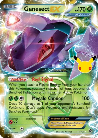 ME: 30th Celebration - 011/101 Genesect EX (Team Plasma) Classic Collection