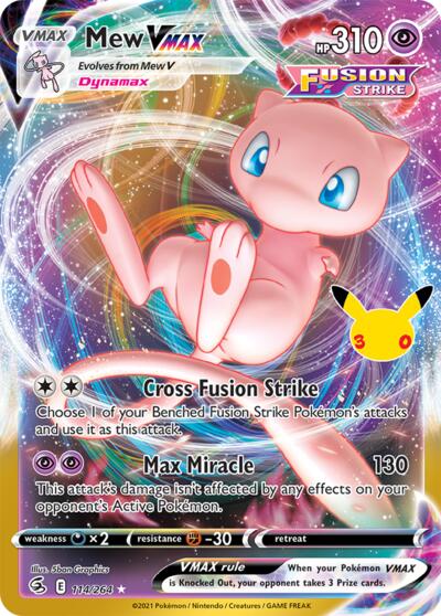 ME: 30th Celebration - 114/264 Mew VMAX Classic Collection