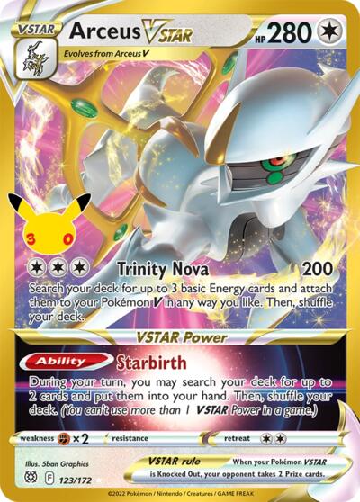 ME: 30th Celebration - 123/172 Arceus VSTAR Classic Collection