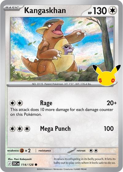 30th Celebration - 114/128 Kangaskhan Common