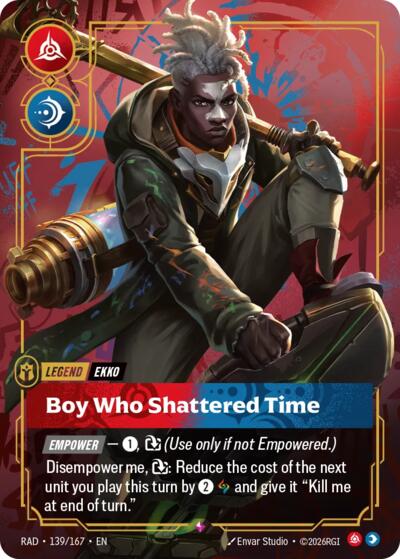 Radiance - 139/167 Ekko, Boy Who Shattered Time Rare