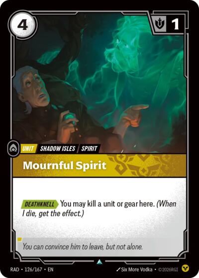 Radiance - 126/167 Mournful Spirit Uncommon