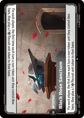 Radiance - 159/167 Black Rose Sanctum Uncommon