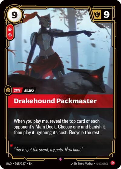 Radiance - 018/167 Drakehound Packmaster Rare