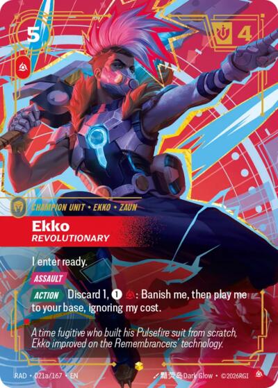Radiance - 021a/167 Ekko, Revolutionary (Alternate Art) Showcase