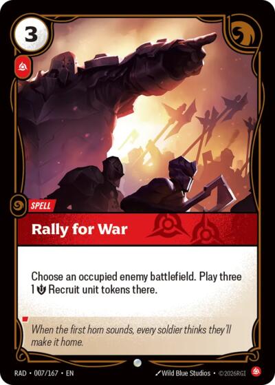 Radiance - 007/167 Rally for War Common