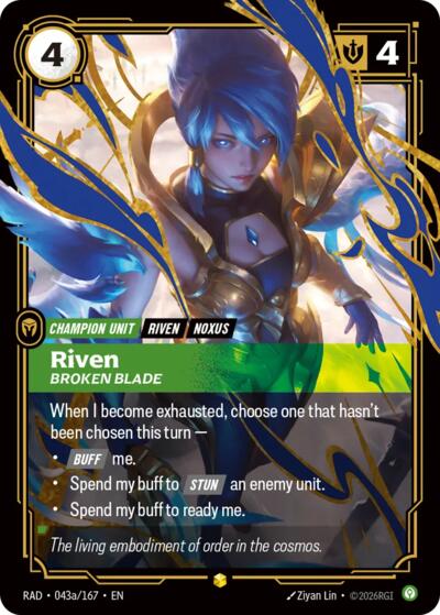 Radiance - 043a/167 Riven, Broken Blade (Alternate Art) Showcase