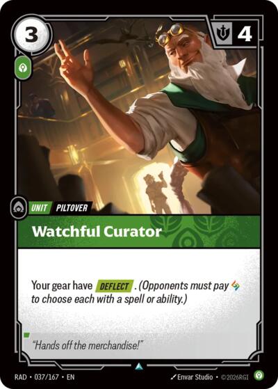 Radiance - 037/167 Watchful Curator Uncommon