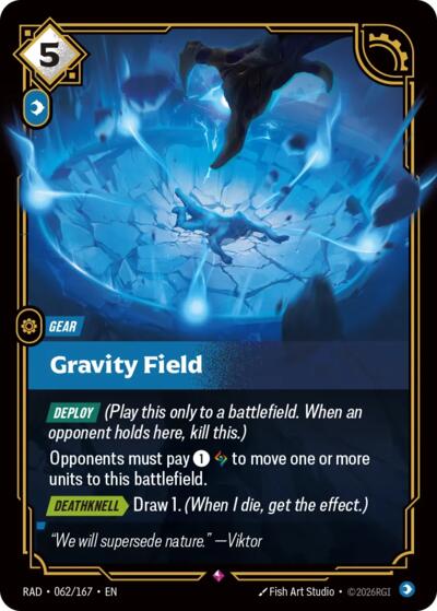 Radiance - 062/167 Gravity Field Rare