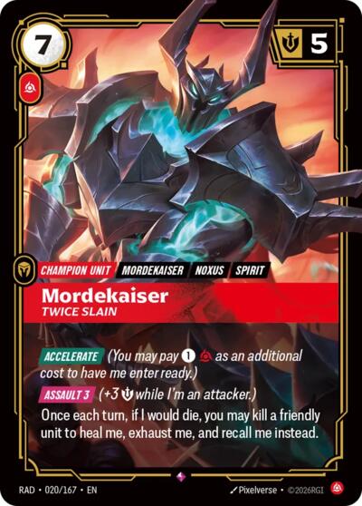 Radiance - 020/167 Mordekaiser, Twice Slain Rare