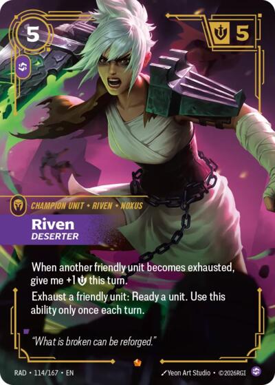 Radiance - 114/167 Riven, Deserter Epic
