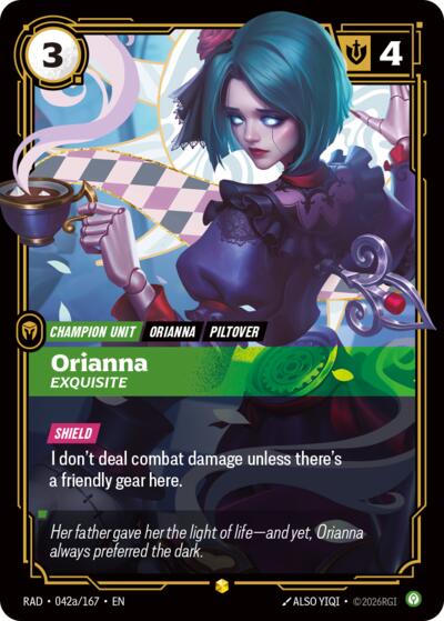 Radiance - 042a/167 Orianna, Exquisite (Alternate Art) Showcase