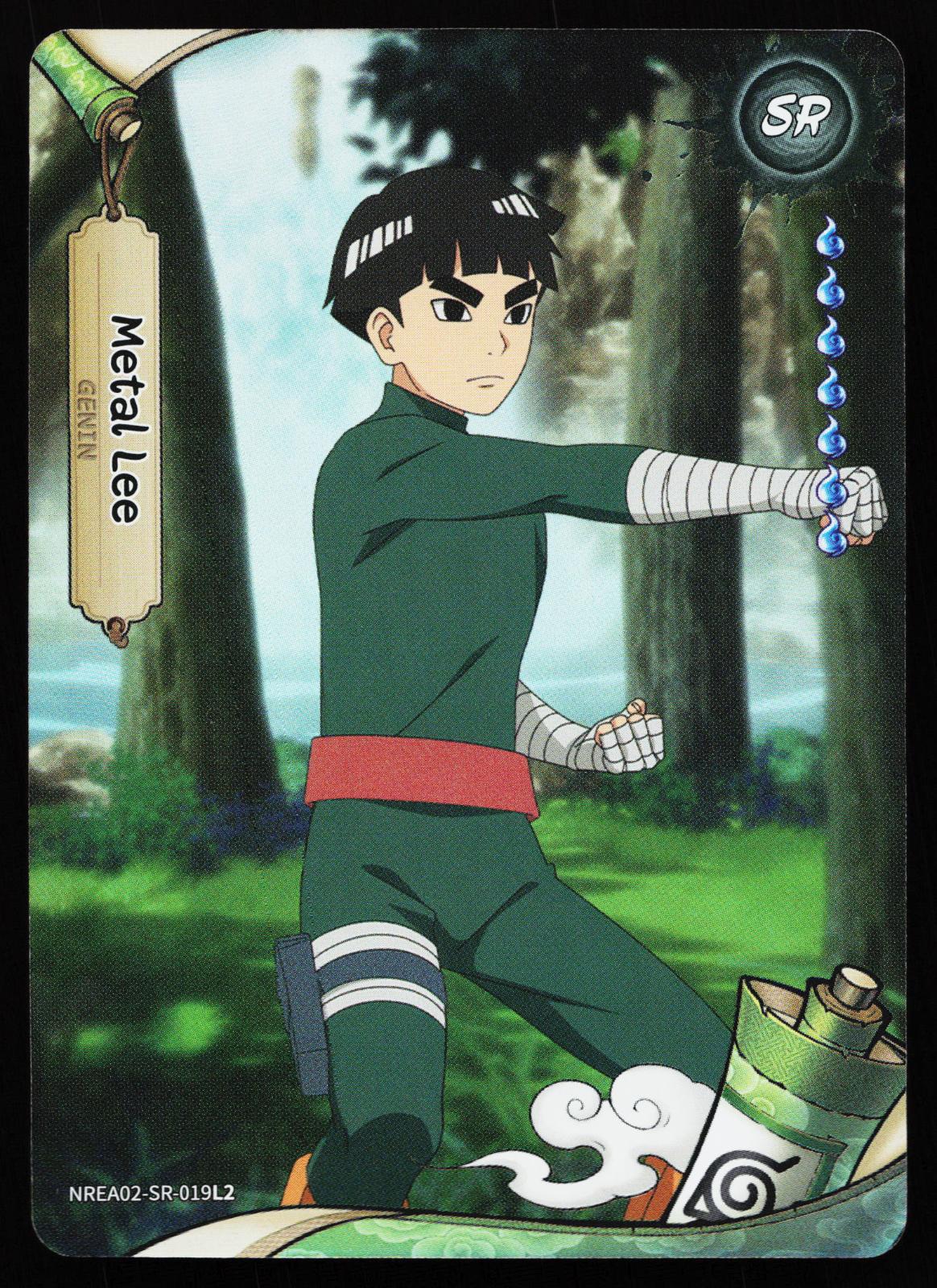 Naruto Kayou Earth Scrolls Series 2 Metal Lee NREA02-SR-019L2 Super Rare