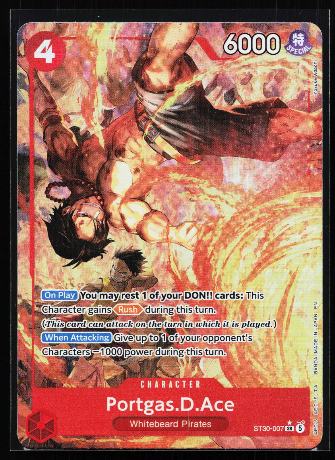 Starter Deck EX: Luffy & Ace ST30-007 Portgas.D.Ace (007) (Parallel) Super Rare