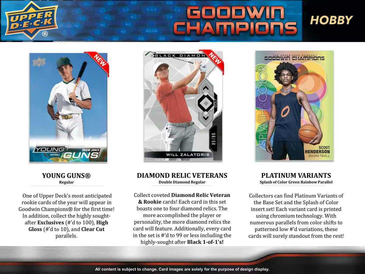 2023 Upper Deck Goodwin Champions CDD Exclusive Hobby Box