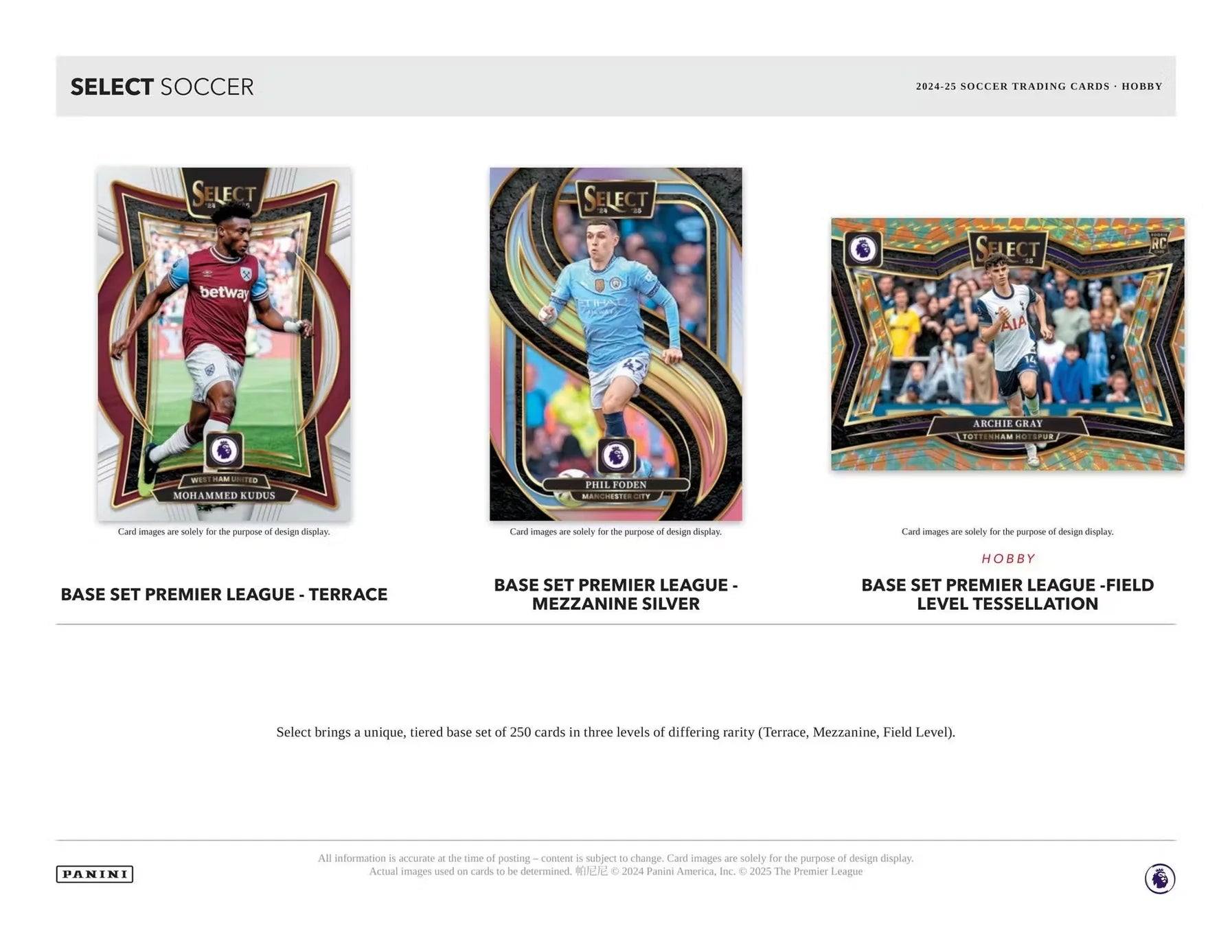 2025 Panini EPL Select Premier League Soccer Hobby Box
