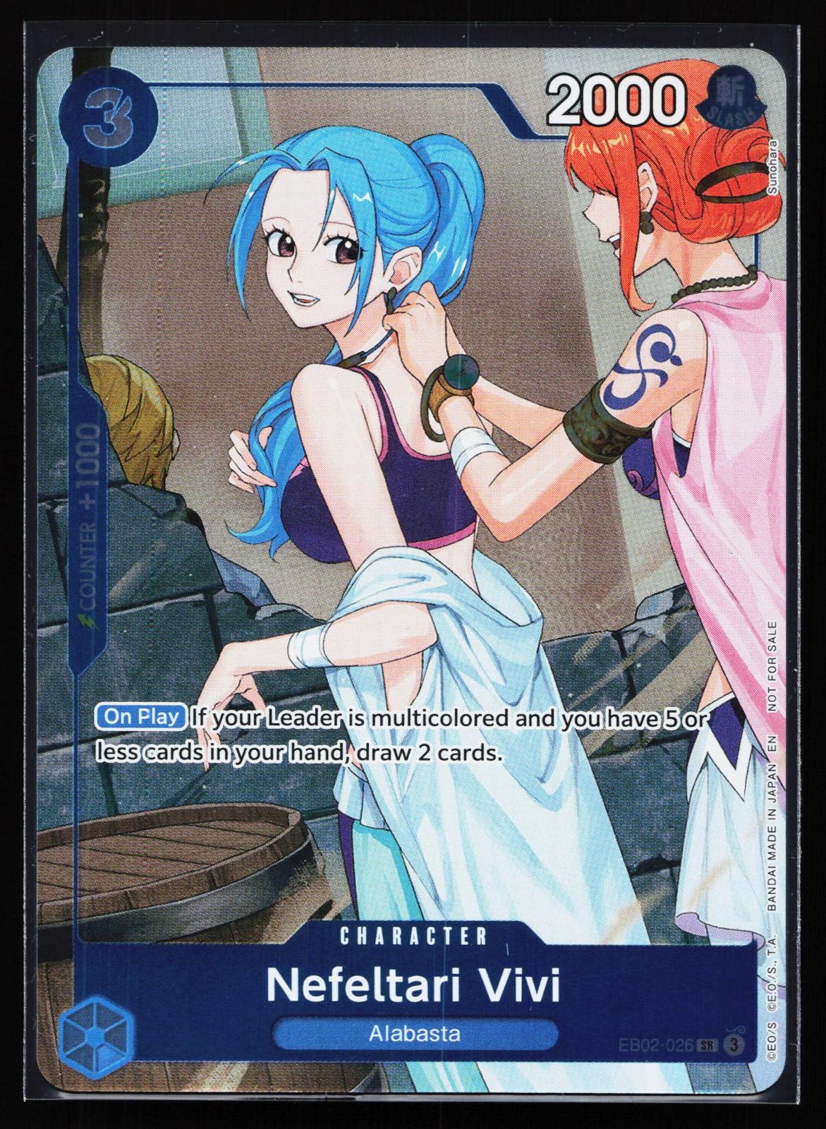 Extra Booster: One Piece Heroines Edition EB02-026 Nefeltari Vivi Super Rare