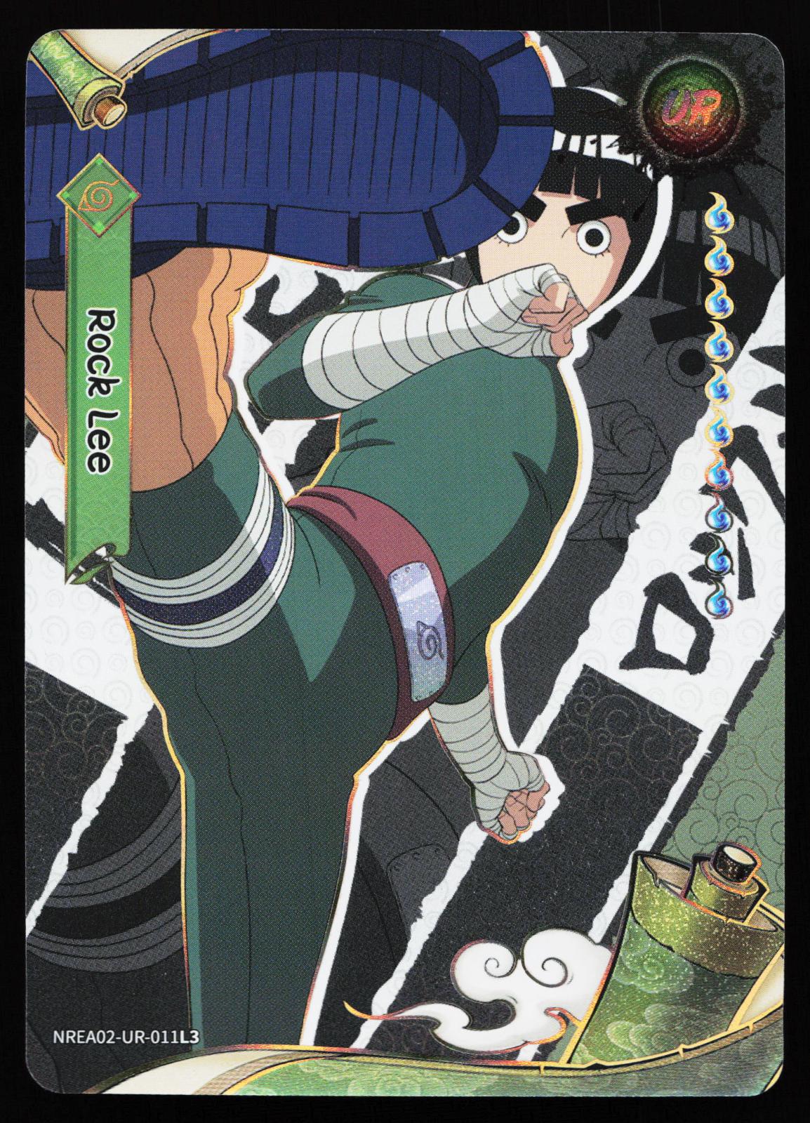 Naruto Kayou Earth Scrolls Series 2 Rock Lee NREA02-UR-011L3 Ultra Rare