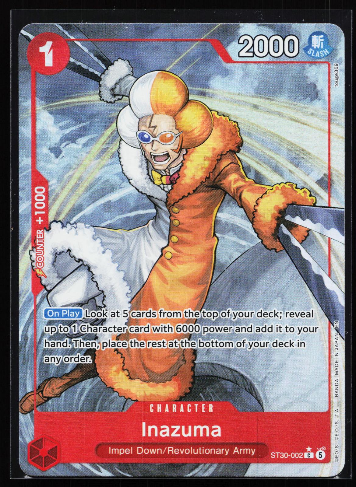 Starter Deck EX: Luffy & Ace ST30-002 Inazuma (Full Art) Common