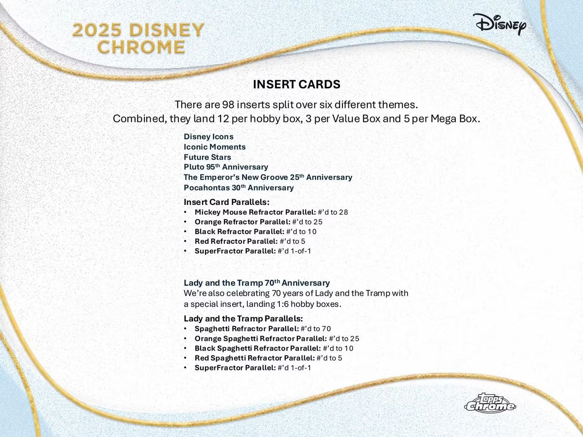 2025 Topps Disney Chrome Hobby Box