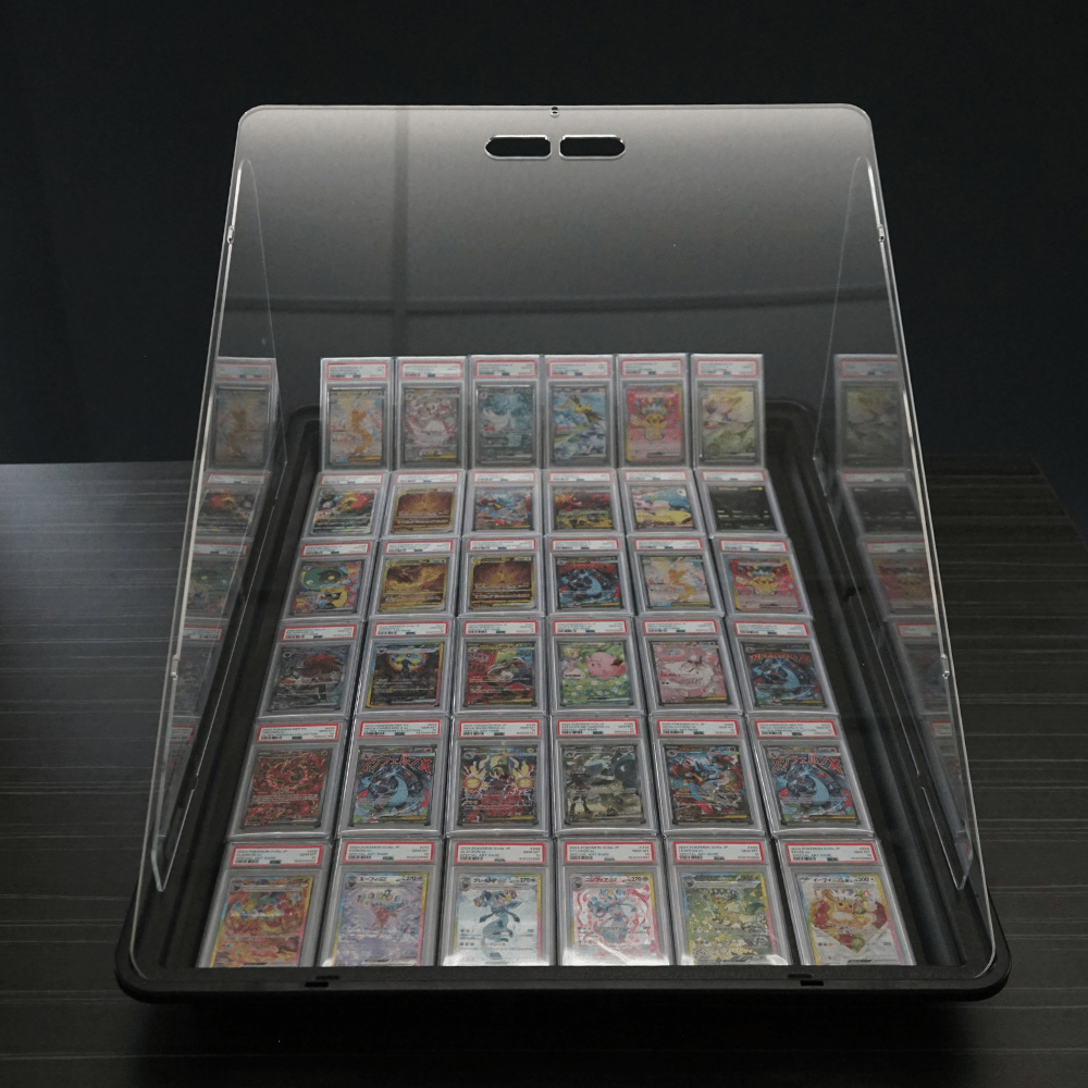 Card Bot Acrylic Vendor Display Case - Vertical + Bag Bundle