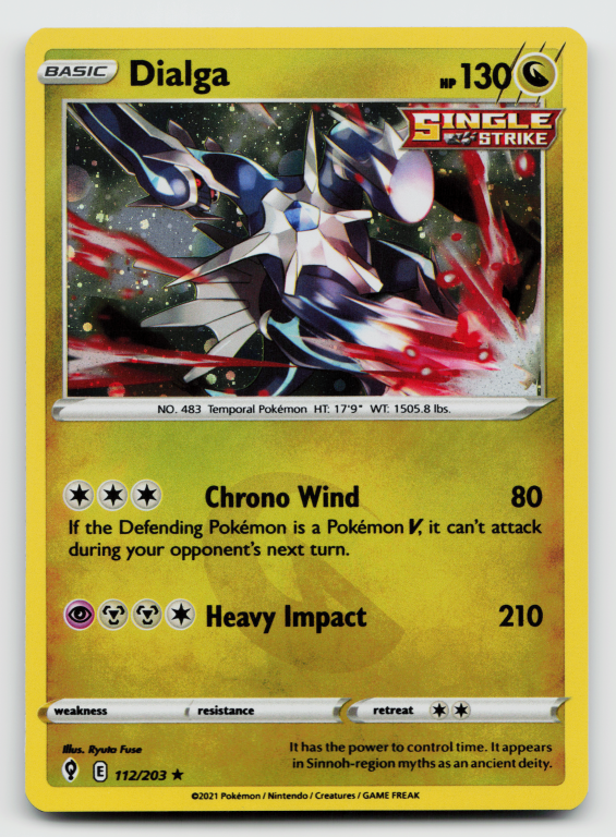 Sword & Shield Evolving Skies - 112/203 Dialga Holo Rare (Holofoil Promo)