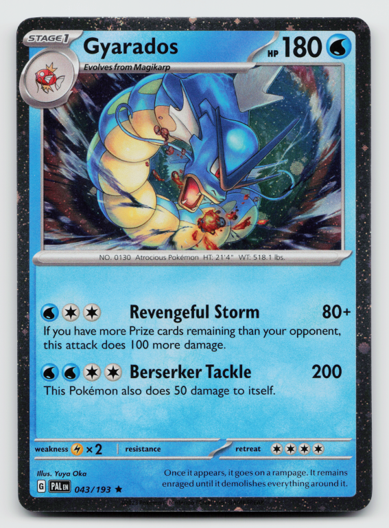 Scarlet & Violet Paldea Evolved - 043/193 Gyarados Rare (Cosmos Holofoil Promo)
