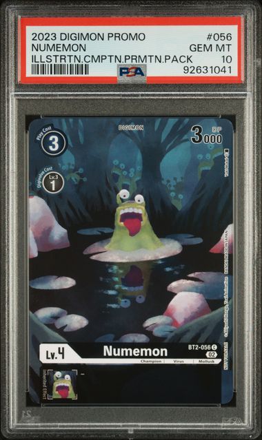 Digimon Card Game - Numemon BT2-056 (Illustration Competition Promo Pack) - PSA 10 (GEM MINT)