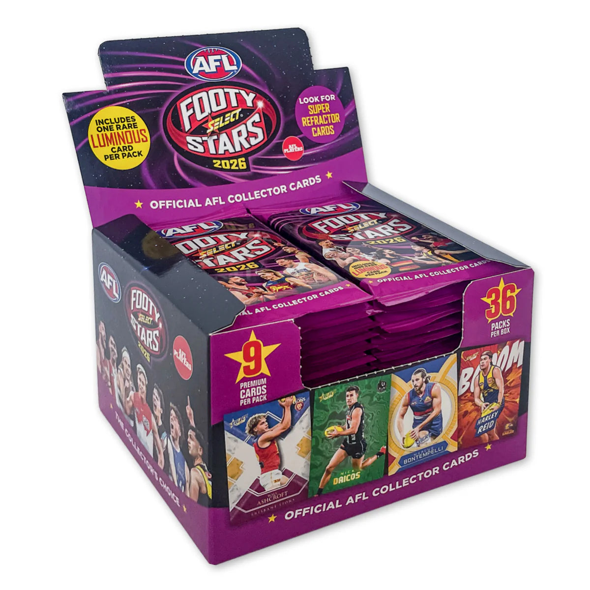 2026 AFL  Footy Stars Cards Booster Box (36 Packs)