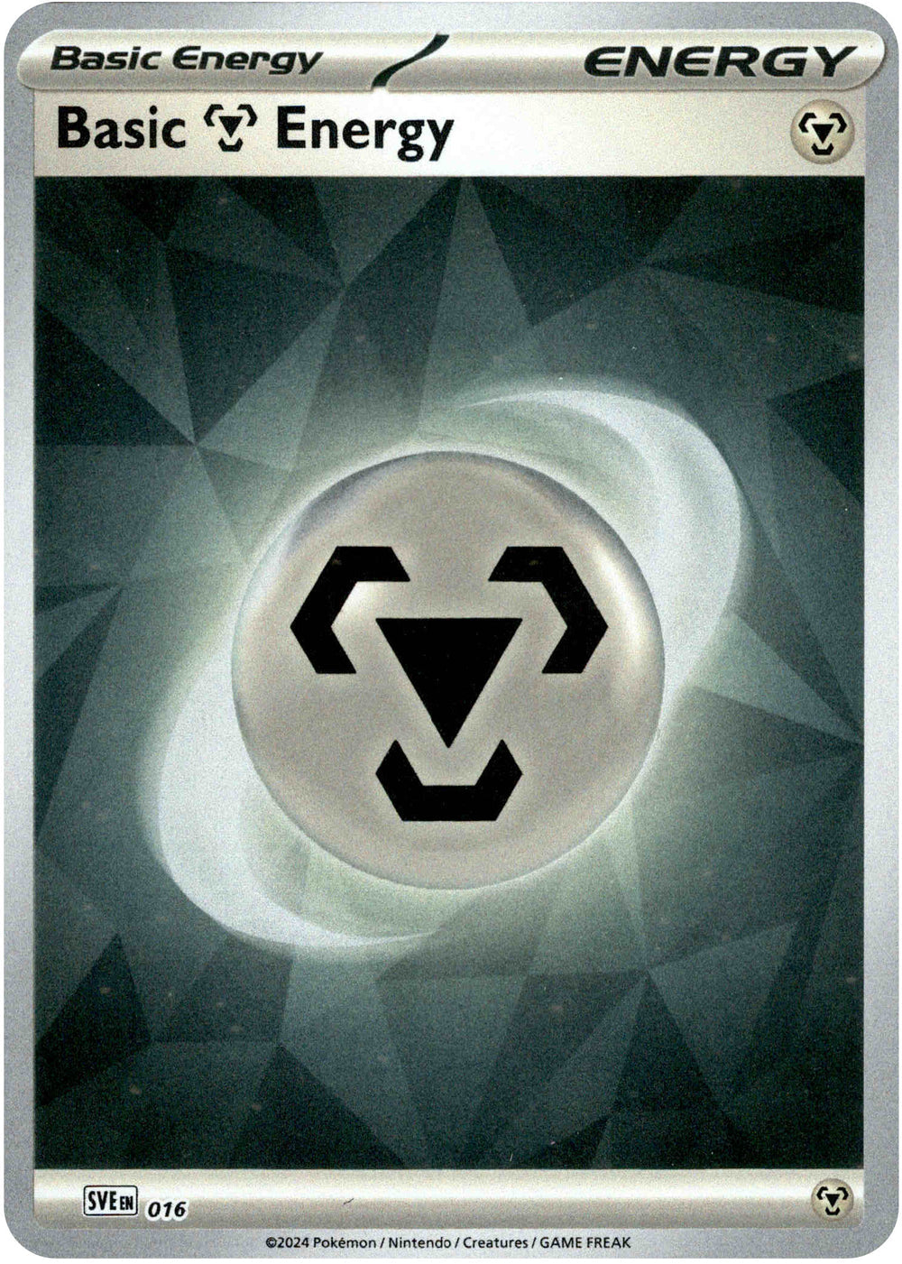 Scarlet & Violet Prismatic Evolutions - SVE 016 Basic Metal Energy (Reverse Holofoil)