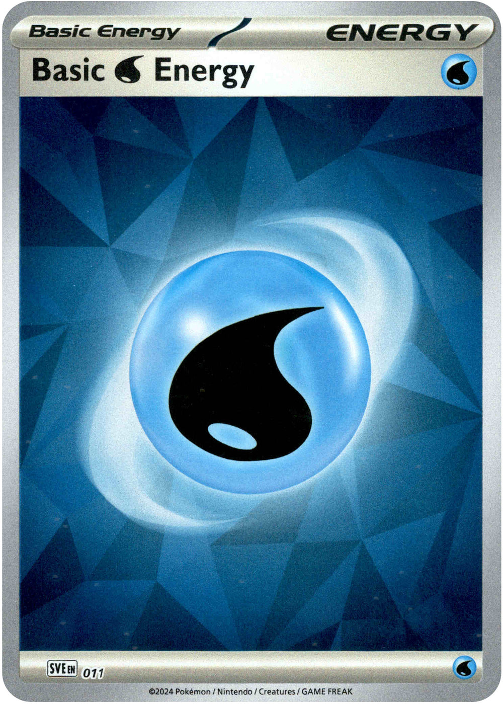 Scarlet & Violet Prismatic Evolutions - SVE 011 Basic Water Energy (Reverse Holofoil)