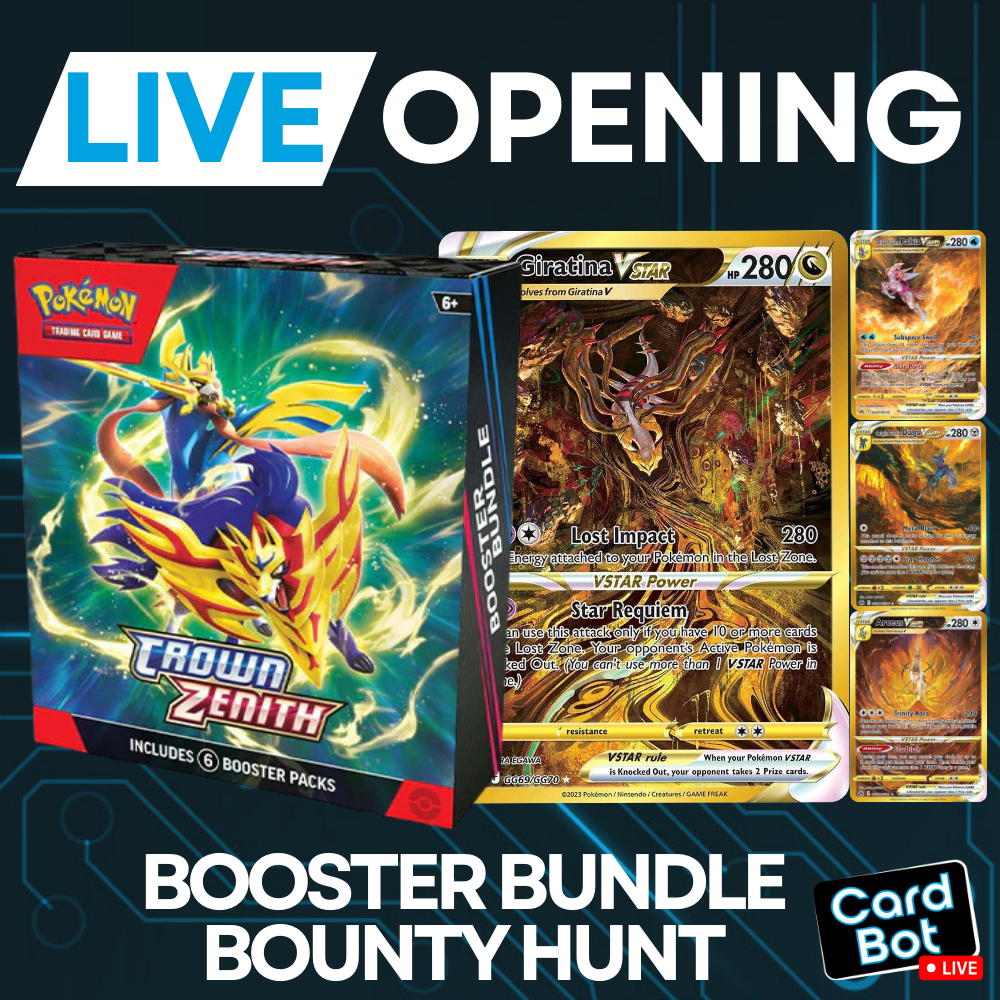 LIVE OPENING - Pokémon TCG Crown Zenith Booster Bundle Bounty Hunt