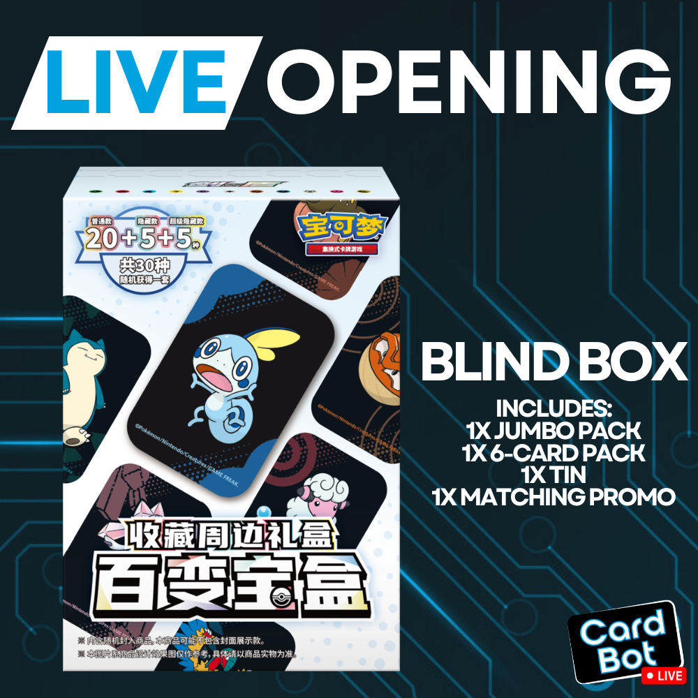 LIVE OPENING - Pokémon TCG S-Chinese Character Gift Tin (Blind Box)